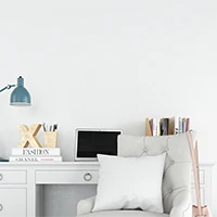 Bureau Dame Silhouette femme de dos